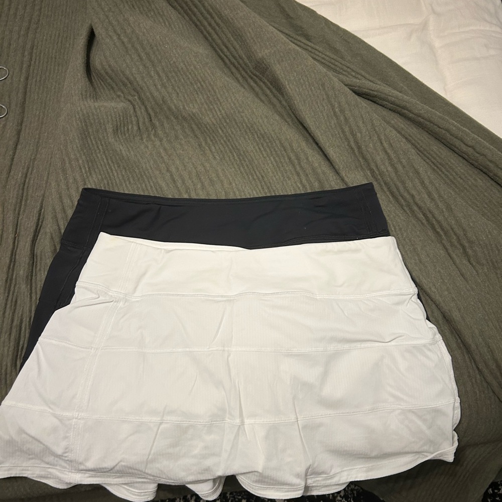 White and Black Tennis Skirt Bundle Lululemon